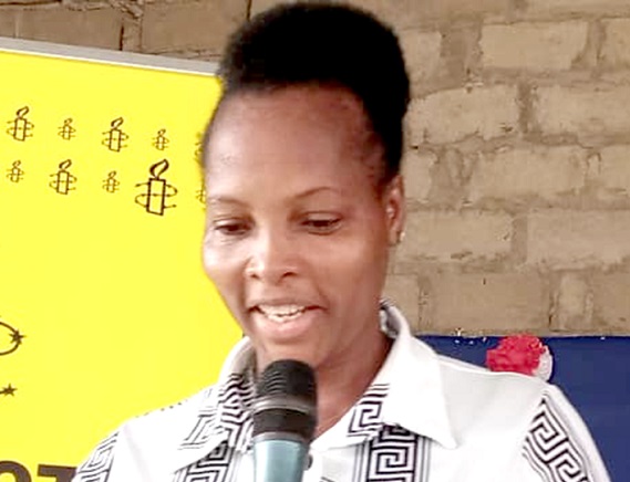 Chief Inspector Eunice Afelipok Atinya addressing the participants